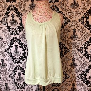 (🛍️ 2 for 8.00) Jockey Green Cross Back Workout Top